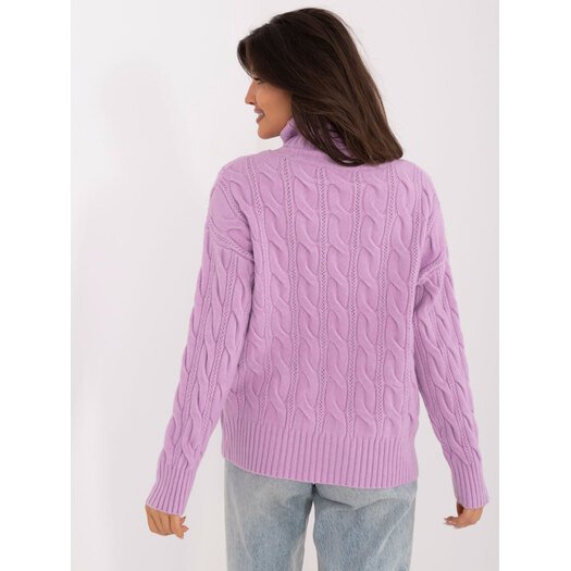 Sweter-AT-SW-23445.00-jasny fioletowy