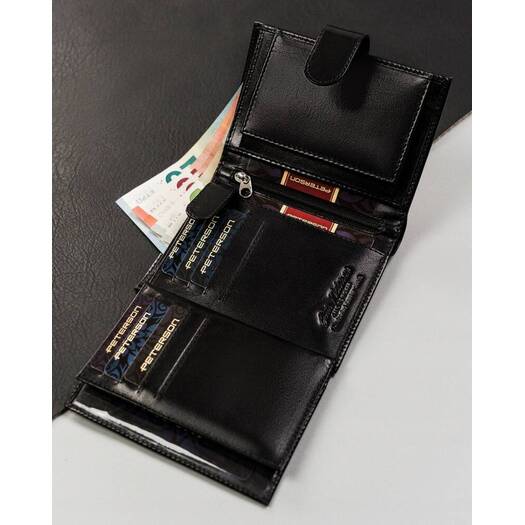 Leather wallet RFID PETERSON PTN 324Z-PR 2-1-1