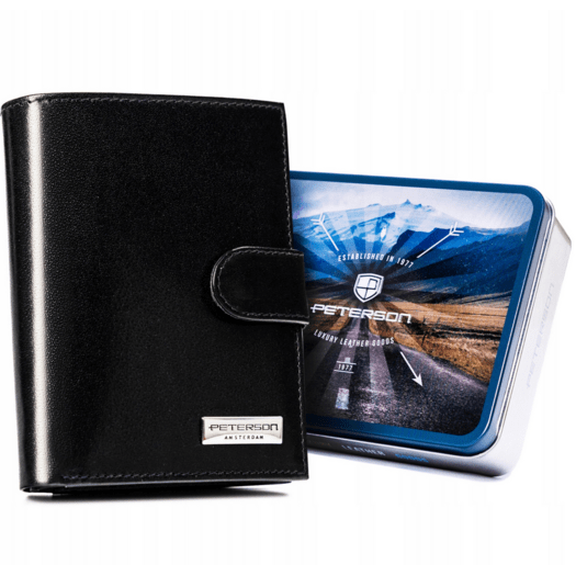 Leather wallet RFID PETERSON PTN 324Z-PR 2-1-1