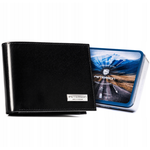 Leather wallet RFID PETERSON PTN 304-PR 2-1-1