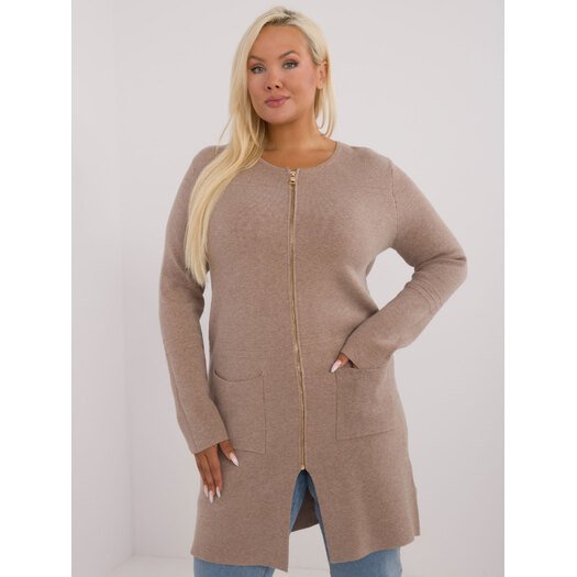 Sweter-PM-SW-PM793.01-ciemny bezowy