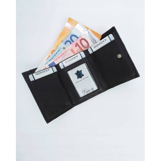 Leather wallet ROVICKY R-18-LFN