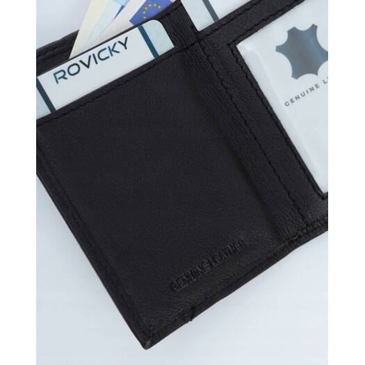 Leather wallet ROVICKY R-18-LFN