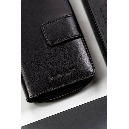 Leather wallet RFID PETERSON PTN RD-48-GCL