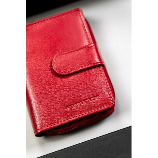 Leather wallet RFID PETERSON PTN RD-46-GCL