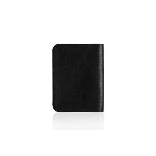 Slim leather men's wallet SOLIER SW11 SLIM BLACK