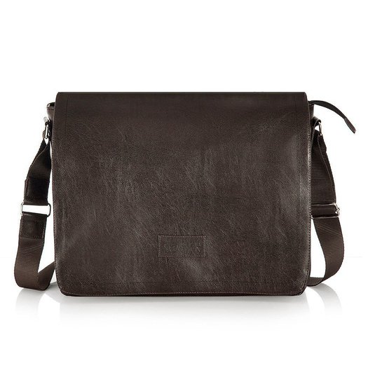 Brown men`s shoulder bag S11