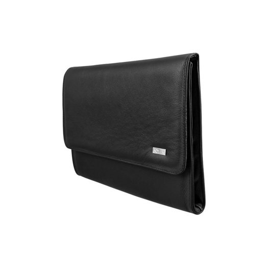 Genuine leather conference folder Solier SA01 OBAN black