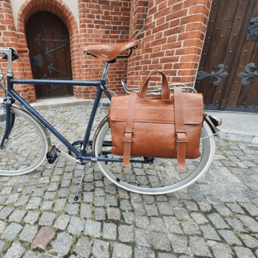 Genuine leather bicycle bag SR03