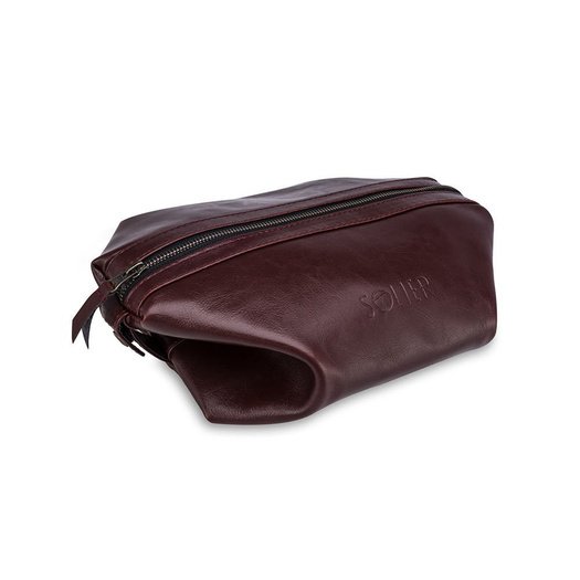 Elegant leather men's beauty bag SOLIER PERTH