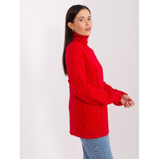 Sweter-AT-SW-2348.95-czerwony