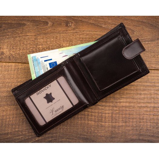 Leather wallet RFID ROVICKY CPR-022-BAR