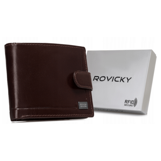 Leather wallet RFID ROVICKY CPR-022-BAR