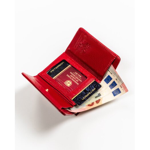 Leather wallet RFID PETERSON PTN 55287-PL