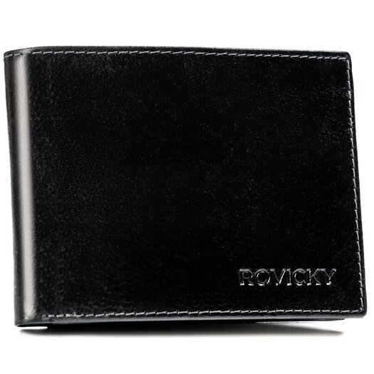 Leather wallet RFID ROVICKY N992-RPVT-BL