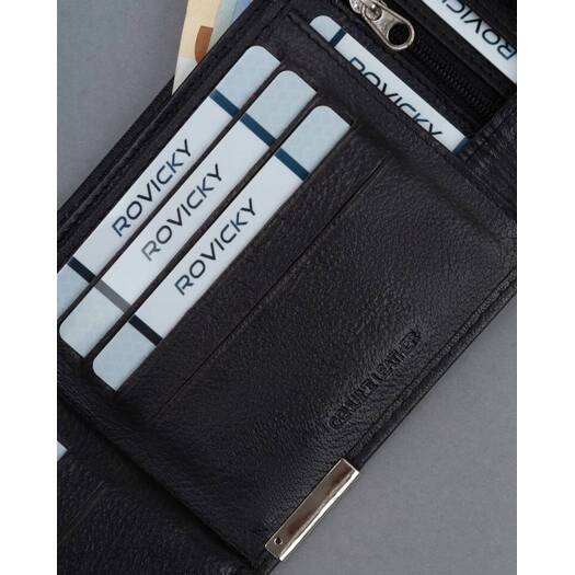 Leather wallet RFID RONALDO N992L-PDM-RON-BP