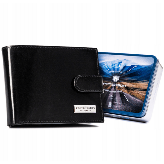 Leather wallet RFID PETERSON PTN 304Z-PR 2-1-1