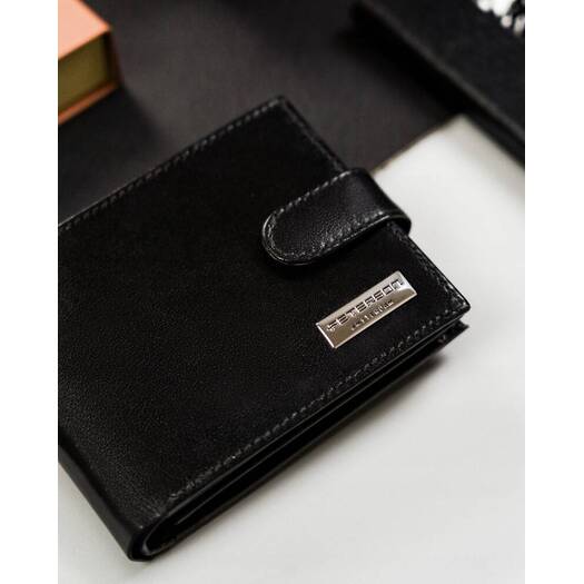 Leather wallet RFID PETERSON PTN 304Z-PR 2-1-1