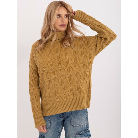 Sweter-AT-SW-23445.00-oliwkowy