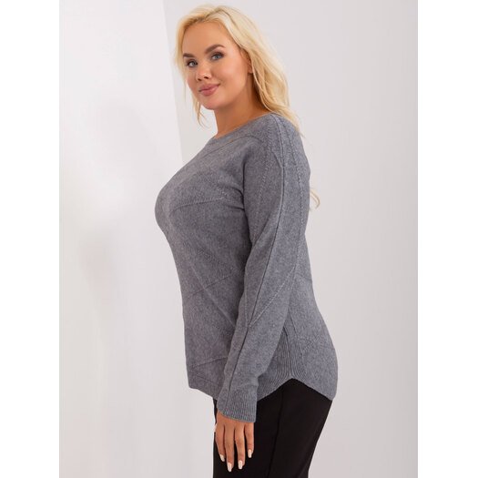 Sweter-PM-SW-PM-3905.13-ciemny szary