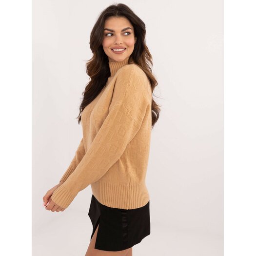 Sweter-AT-SW-2339.54-camelowy