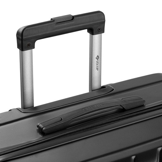 MEDIUM SUITCASE 22  STL945 ABS DARK GREY