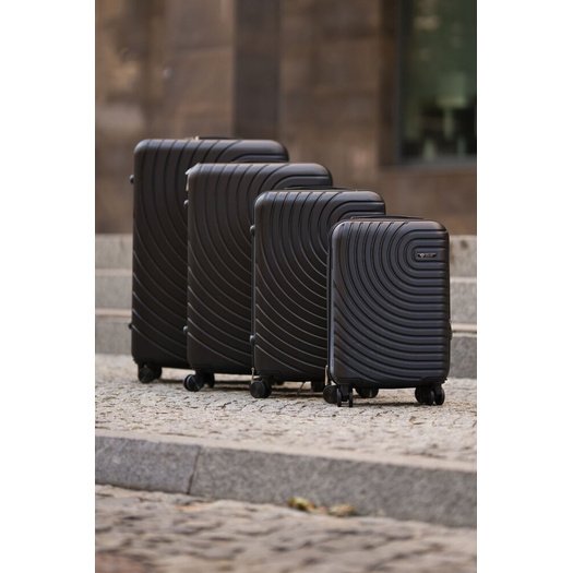 MEDIUM SUITCASE 22  STL945 ABS DARK GREY