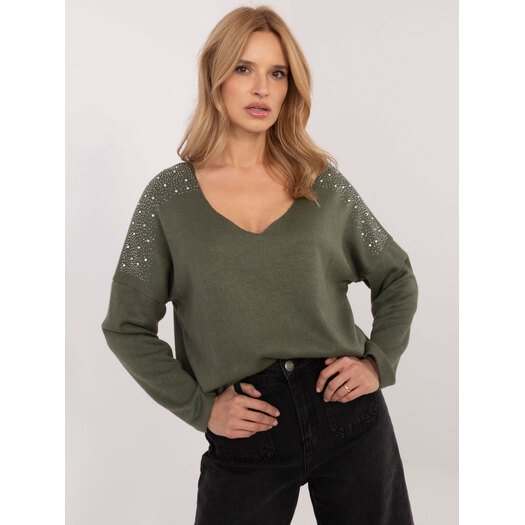 Sweter-DHJ-SW-17690.21-khaki