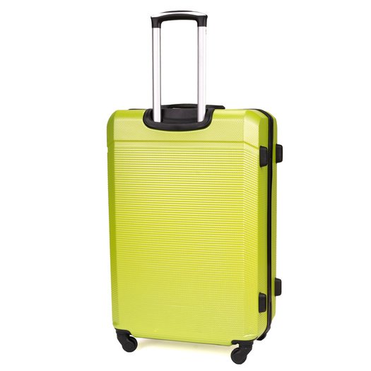 Solier Hartschalen Koffer Trolley 4 Rollen Reisekoffer Teleskopgriff und Kombinationsschloss ABS STL946 (Rosa Gold, L)