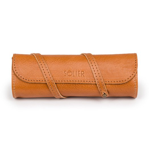 Leather men s pen case SA12 DEEP RED