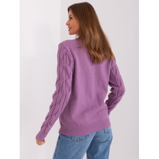 Sweter-AT-SW-2235.00P-fioletowy