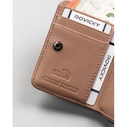 Leather & leatherette wallet RFID ROVICKY RPX-33-ML