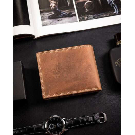 Leather wallet RFID ALWAYS WILD N992-CHM