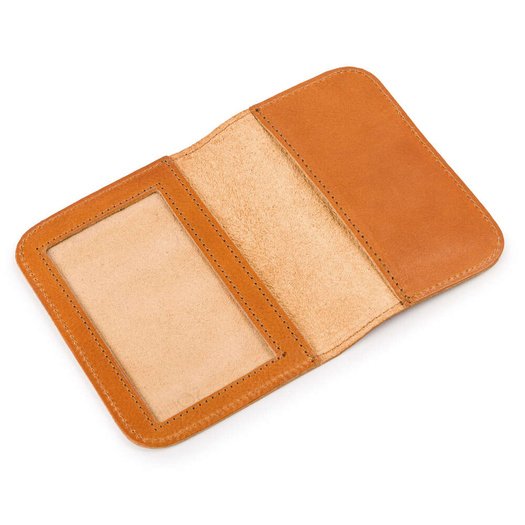 Brown leather wallet / passport holder SOLIER SW07