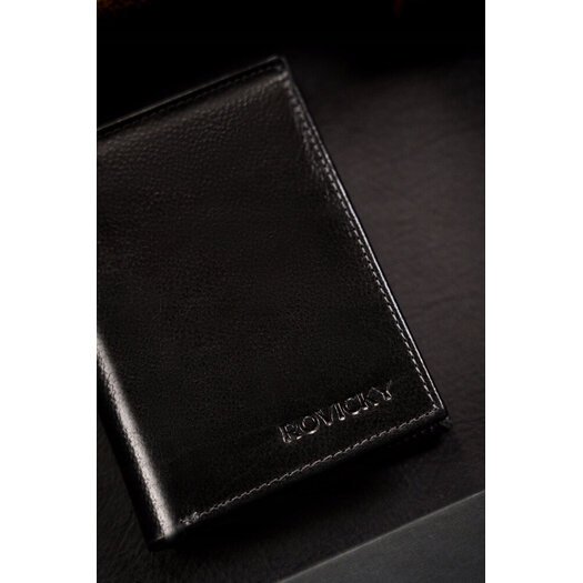 Leather wallet RFID ROVICKY N62-RPVT-BL