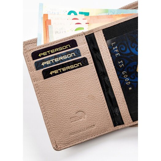 Leather wallet RFID PETERSON PTN 76115-SD