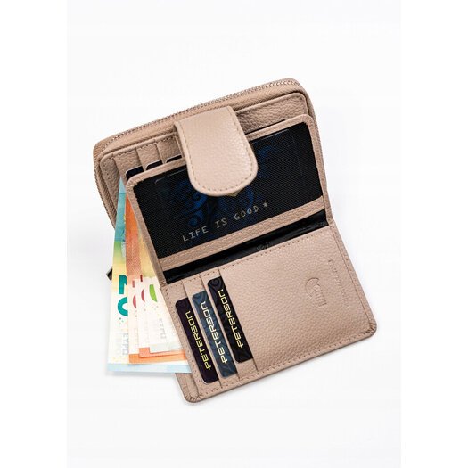 Leather wallet RFID PETERSON PTN 76115-SD