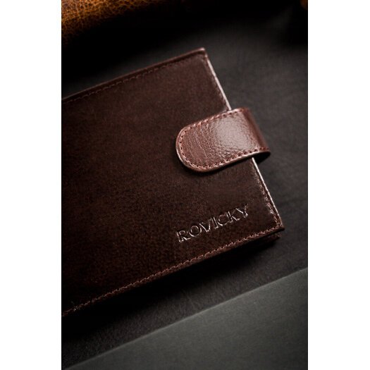 Leather wallet RFID ROVICKY N992L-RPVT-BL