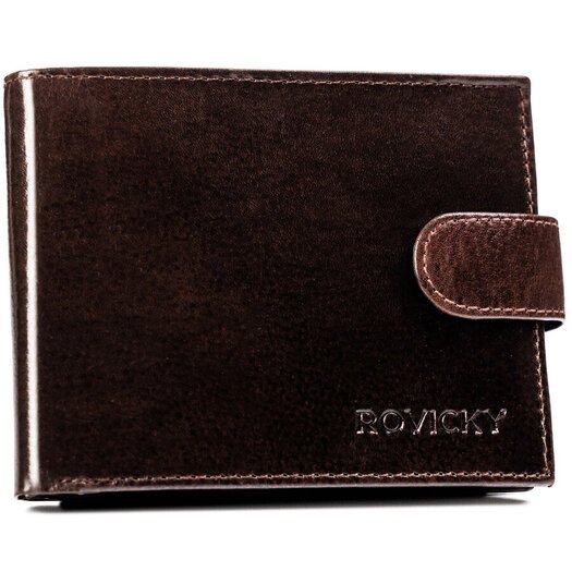 Leather wallet RFID ROVICKY N992L-RPVT-BL