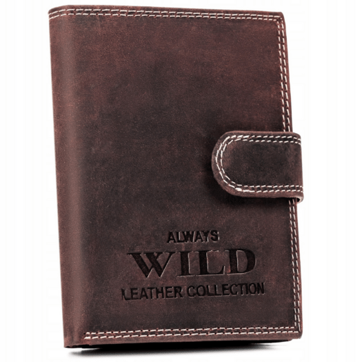 Leather wallet RFID ALWAYS WILD N4L-CHM-BL