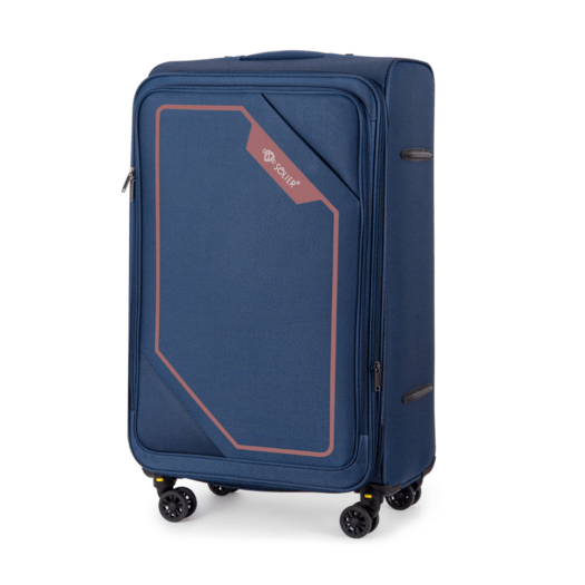 Medium soft luggage M 23   Solier STL2240 navy-brown