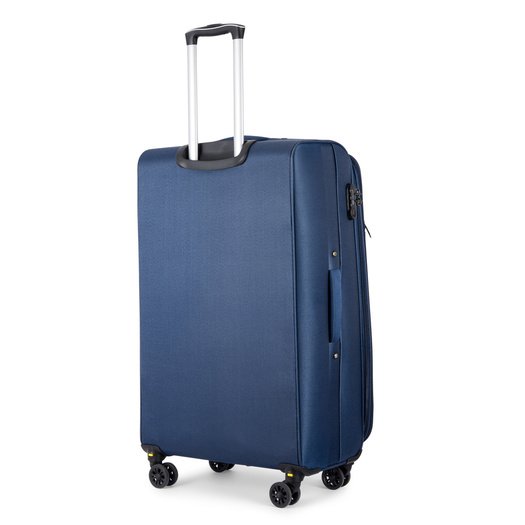 Medium soft luggage M 23   Solier STL2240 navy-brown