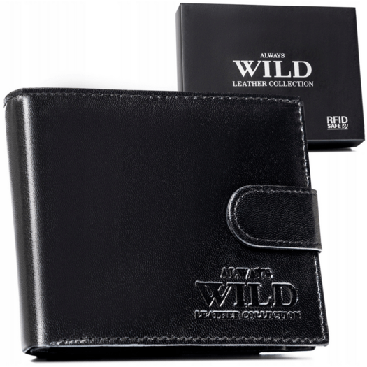 Leather wallet RFID ALWAYS WILD N992L-P-GTS