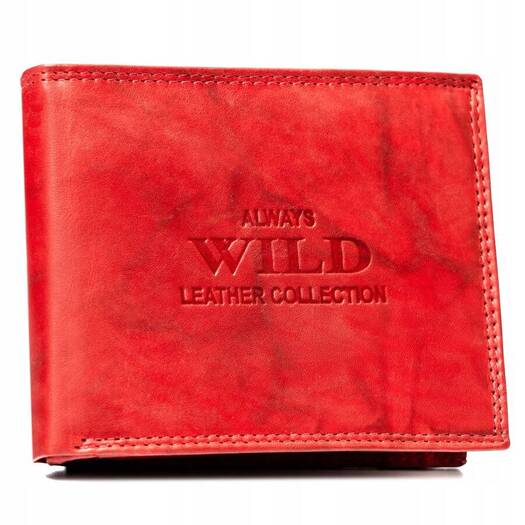 Leather wallet ALWAYS WILD AW-N992-MAL