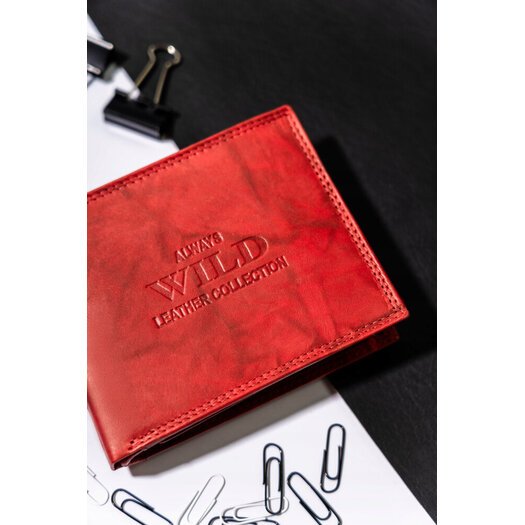 Leather wallet ALWAYS WILD AW-N992-MAL