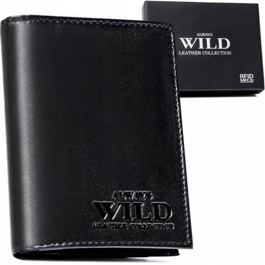 Leather wallet RFID ALWAYS WILD N4-P-GTS