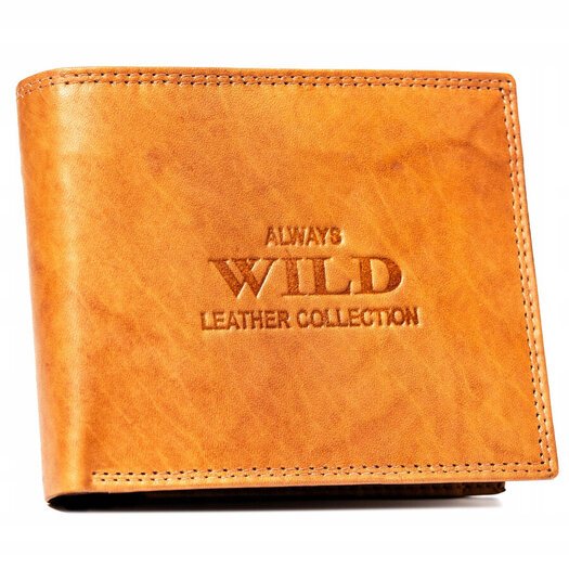 Leather wallet ALWAYS WILD AW-N7-MAL