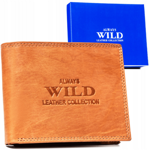 Leather wallet ALWAYS WILD AW-N6-MAL