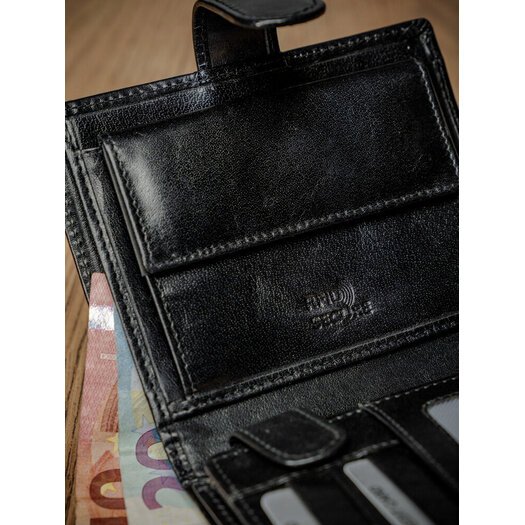 Leather wallet RFID ROVICKY PC-102L-BAR