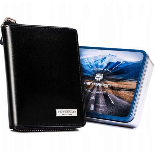 Leather wallet RFID PETERSON PTN 340-PR 2-1-1